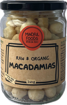 Mindful Foods - Raw Macadamias - Organic 260g