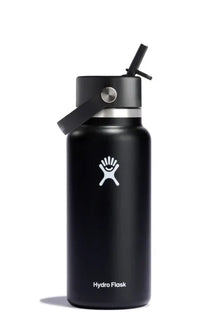 Hydro Flask - 32 Oz Wide Flex Straw Cap Colour: Black Black