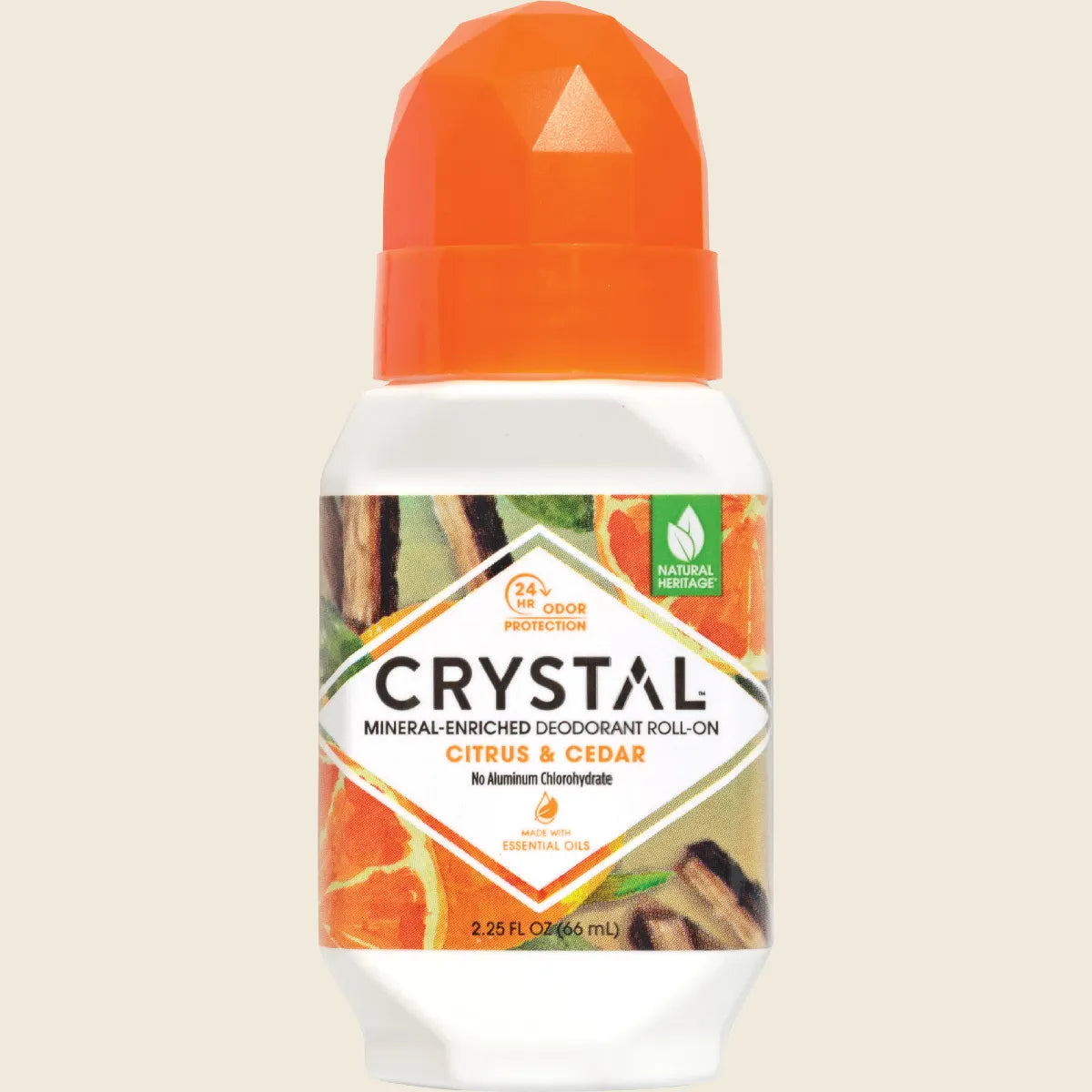 Crystal Essence - Roll-On Deodorant Citrus & Cedar 66ml