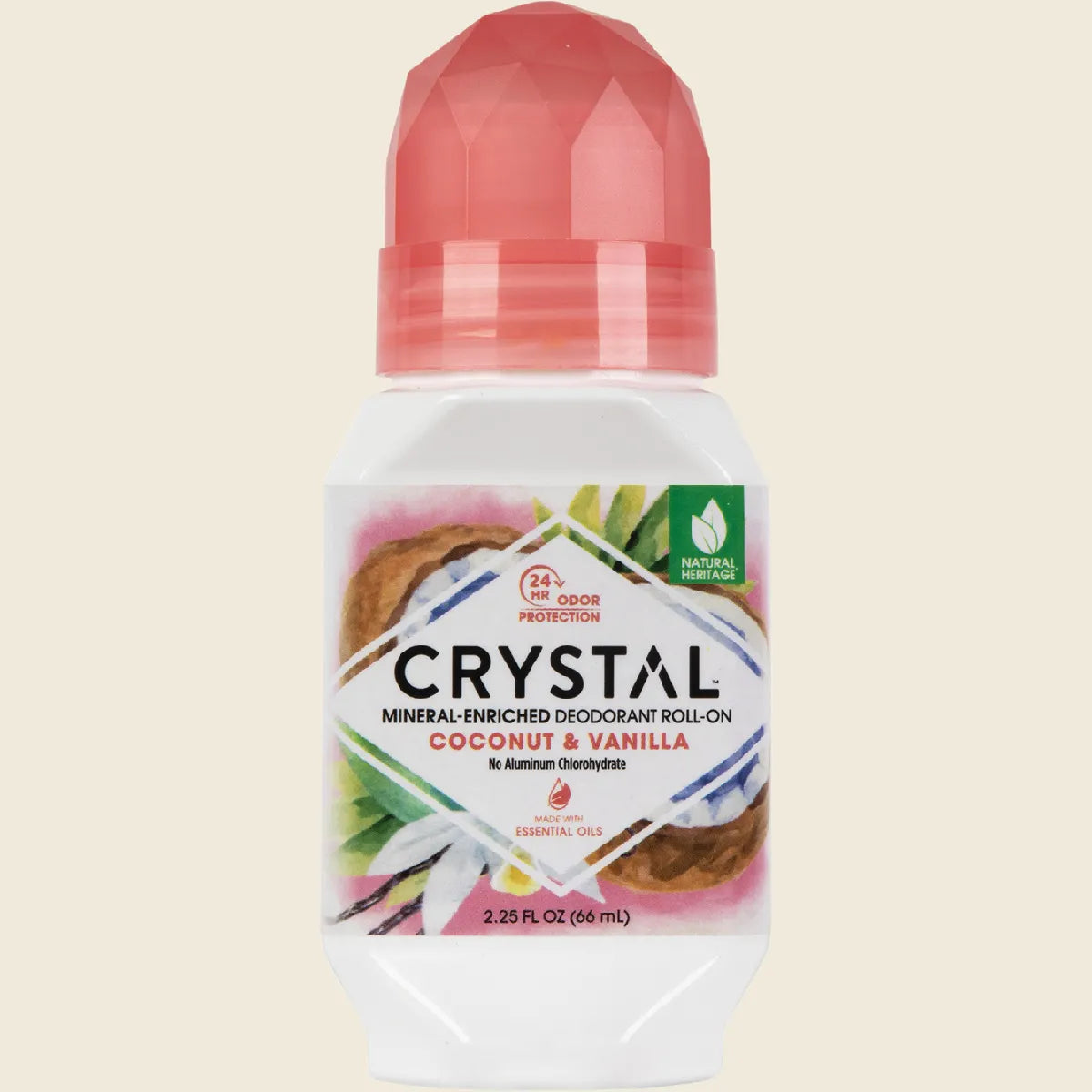 Crystal Essence - Roll-On Deodorant Coconut & Vanilla 66ml