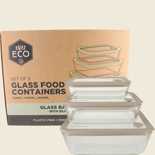 Ever Eco - Glass Food Containers Oatmeal 3pk