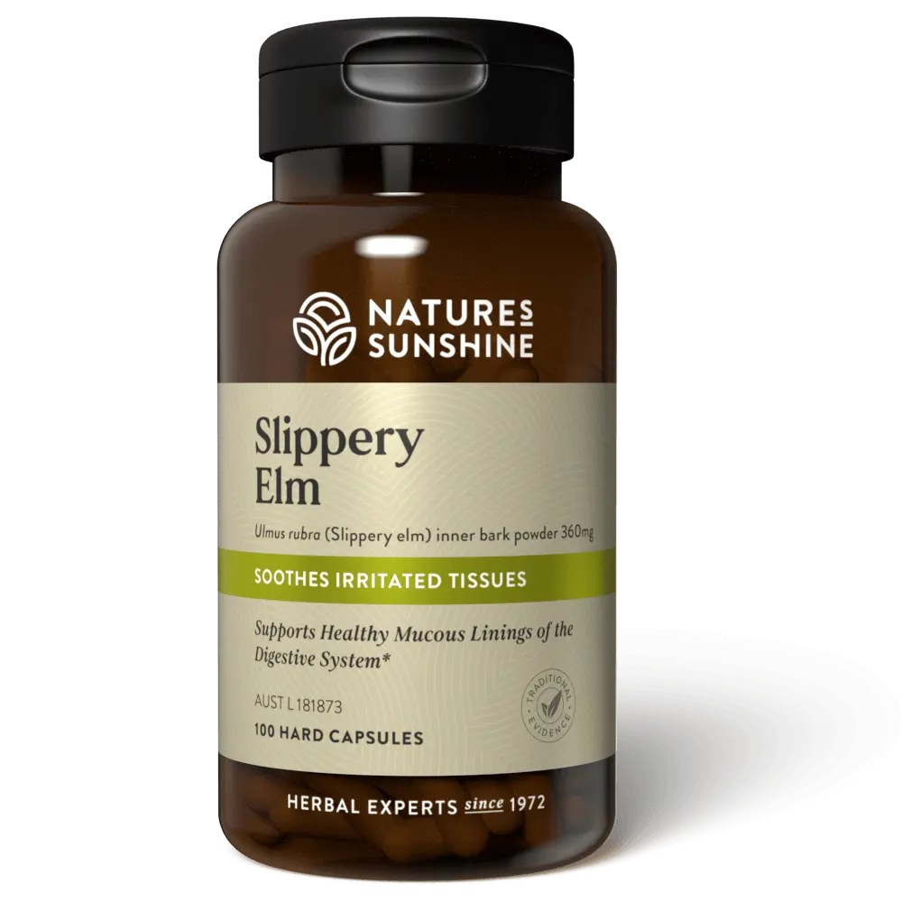 Nature's Sunshine - Slippery Elm 360mg 100 Capsules