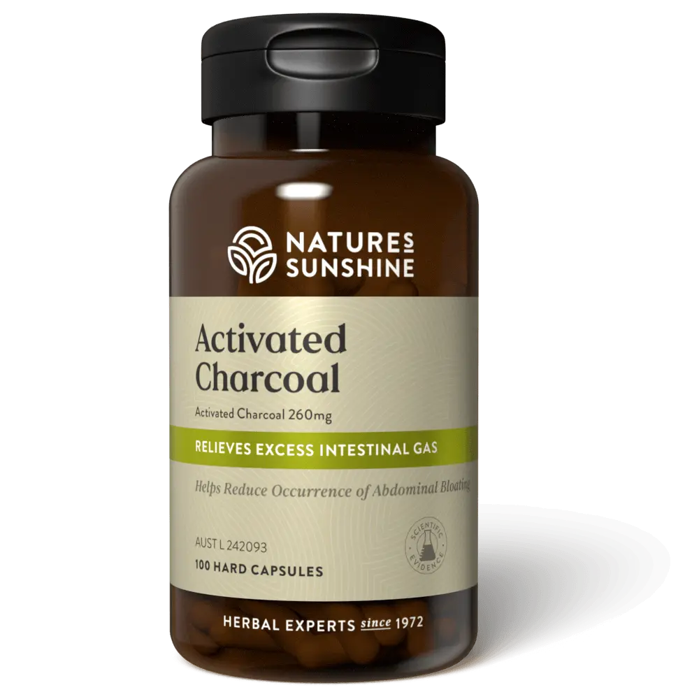 Nature's Sunshine - Activated Charcoal 100 Capsules