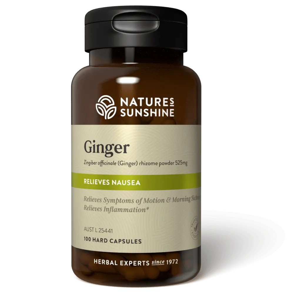 Nature's Sunshine - Ginger 525mg 100 Capsules