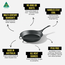 Solidteknics - AUS-ION 31cm Wrought Iron XHD Frypan