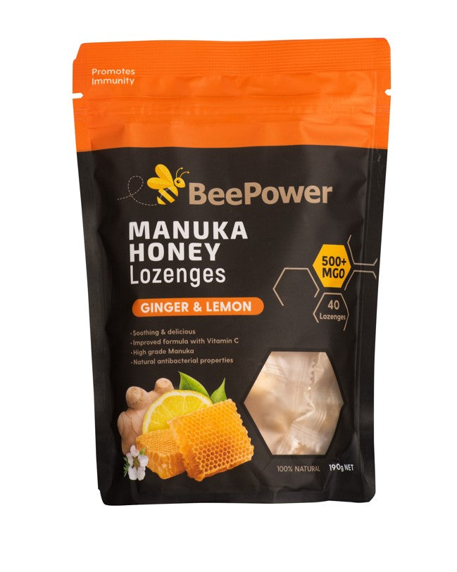 Bee Power - 40 Lozenges Ginger & Lemon 190g