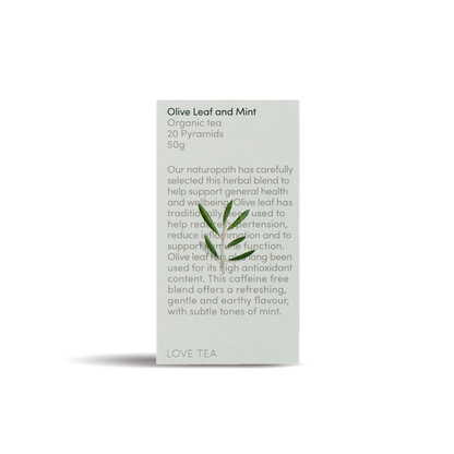 Love Tea - Olive Leaf and Mint 20 Pyramids 50g