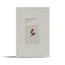 Love Tea - White Rose & Goji Pyramids