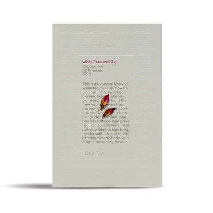Love Tea - White Rose & Goji Pyramids