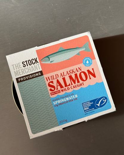 The Stock Merchant - Wild Alaskan Salmon in Springwater 200g
