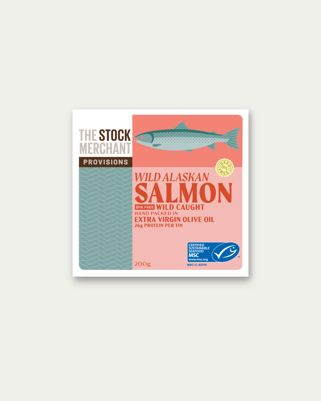 The Stock Merchant - Wild Alaskan Salmon in EVOO 200g