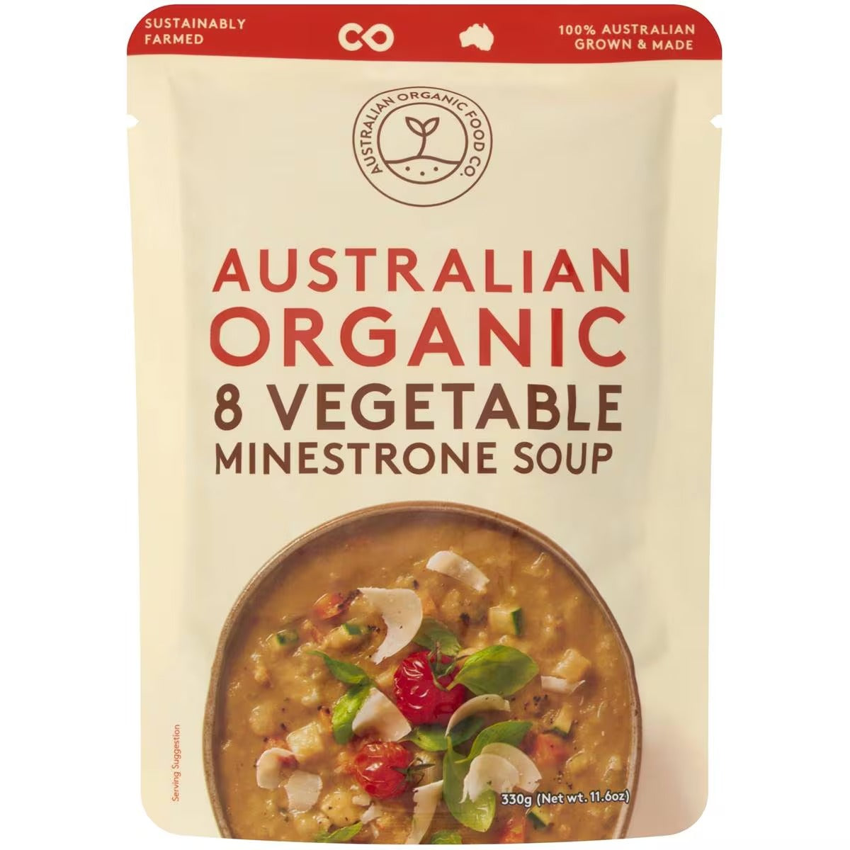 Australian Organic Food Co. - 8 Vegetable Minestrone Soup 330g