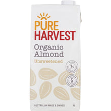Pure Harvest - Organic Unsweetened Almond Milk 1lt