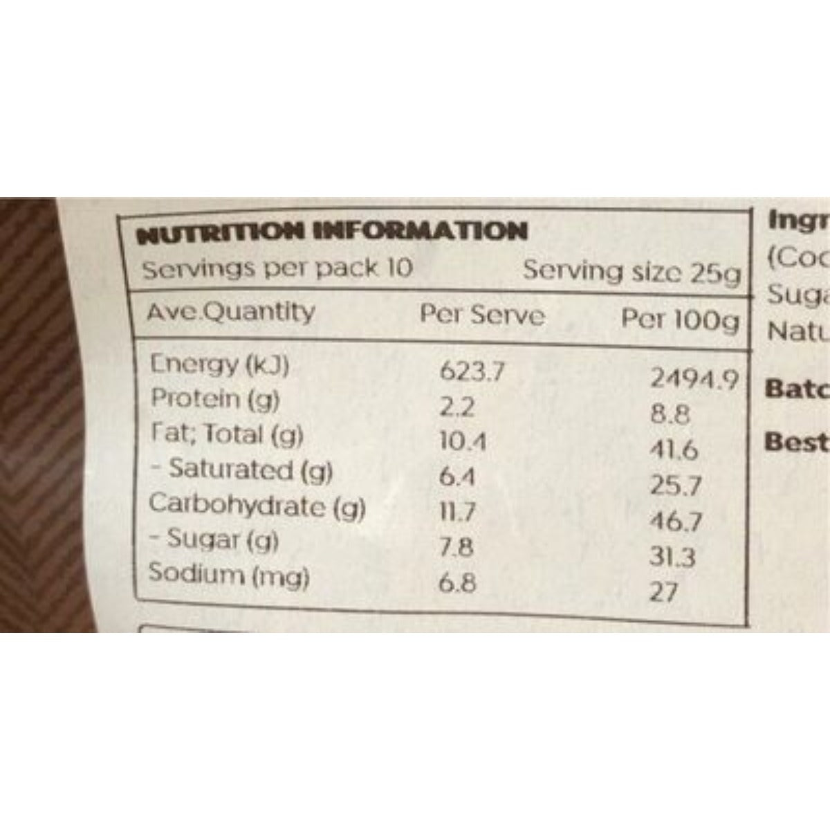 Honest to Goodness - Organic Dark Chocolate Drops 70% Cocoa 250g