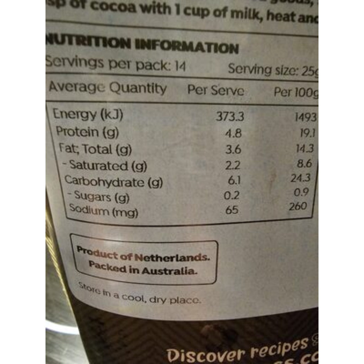 Honest to Goodness - Organic Cocoa Powder 350g