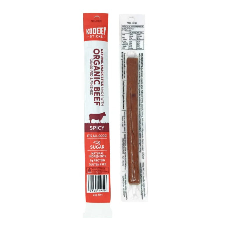 Kooee - Organic Beef Snack Stick Spicy 25g