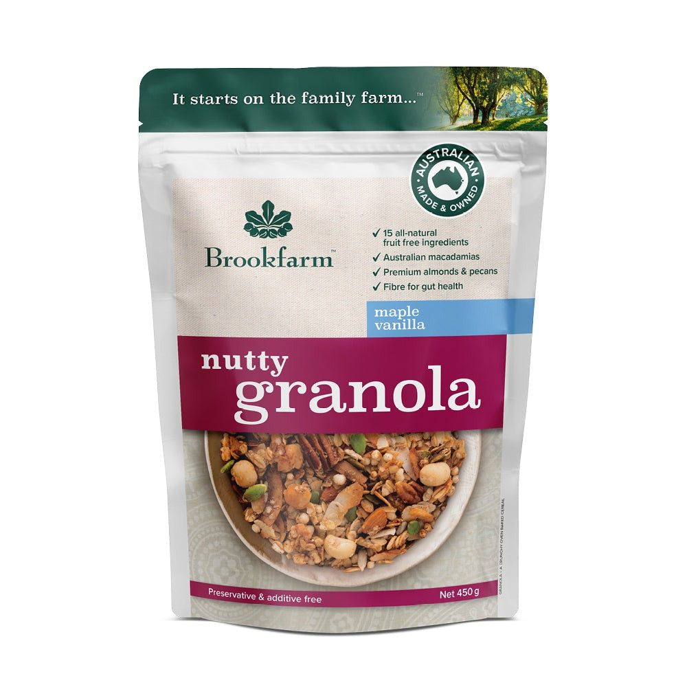 Brookfarm - Nutty Granola Maple Vanilla 450g