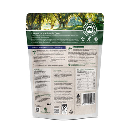 Brookfarm - Natural Muesli Macadamia Cranberry 500g