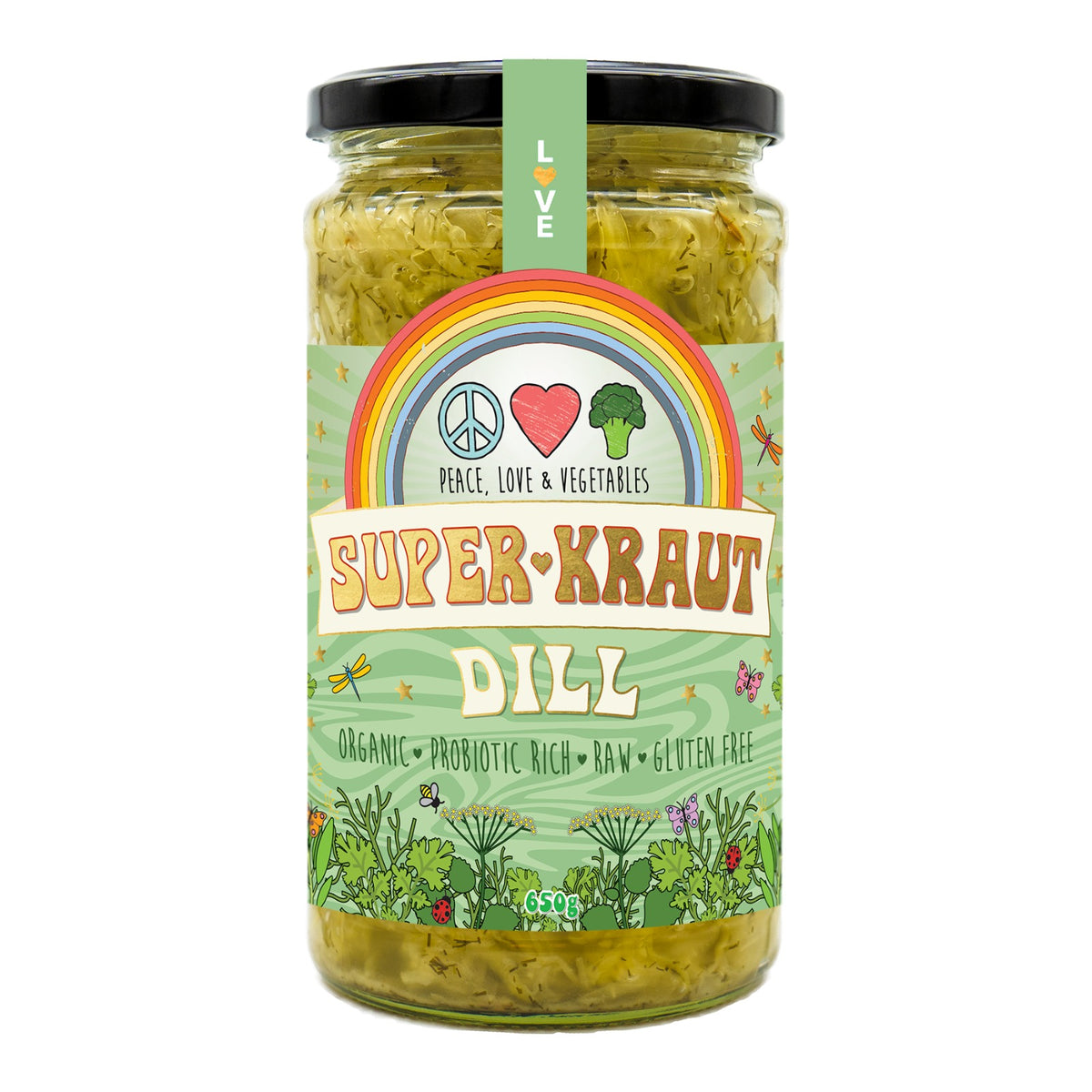 Peace, Love & Vegetables - Dill Superkraut 650g