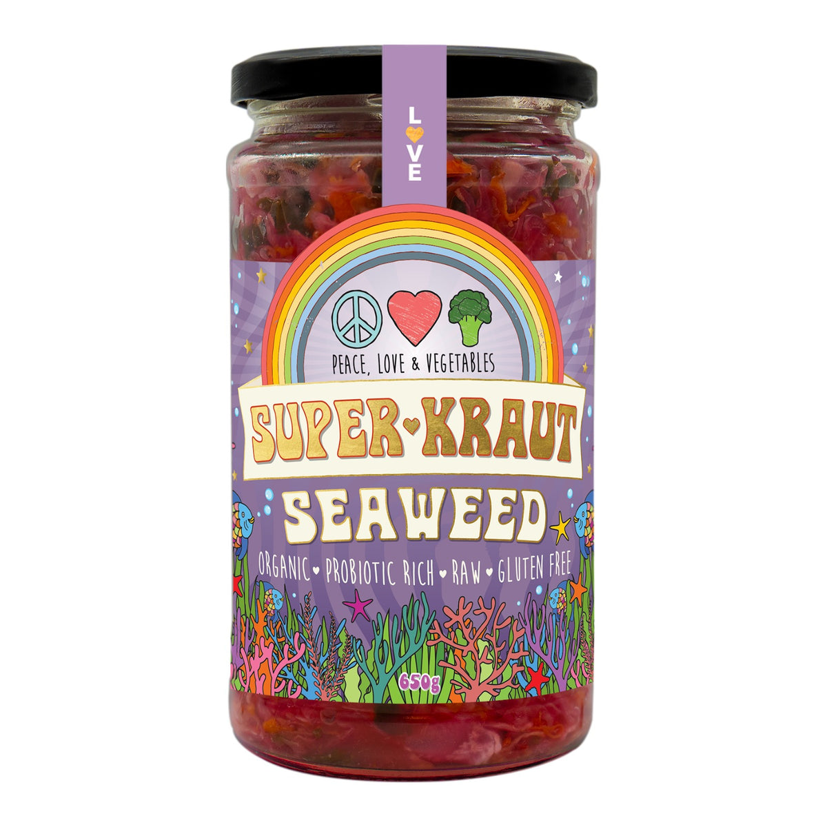 Peace, Love & Vegetables - Seaweed Superkraut 650g