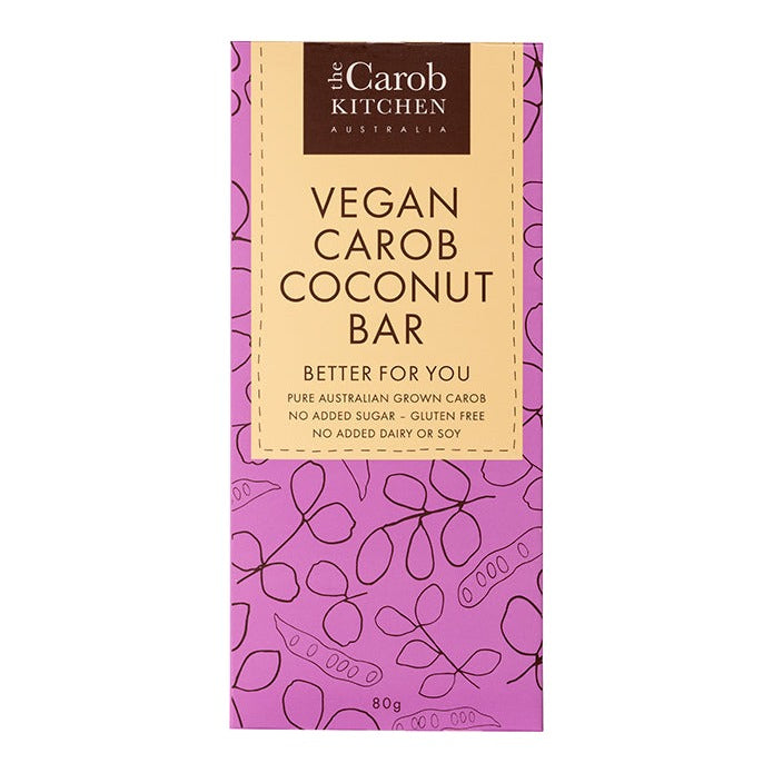 The Carob Kitchen - Vegan Carob Coconut Bar 80g