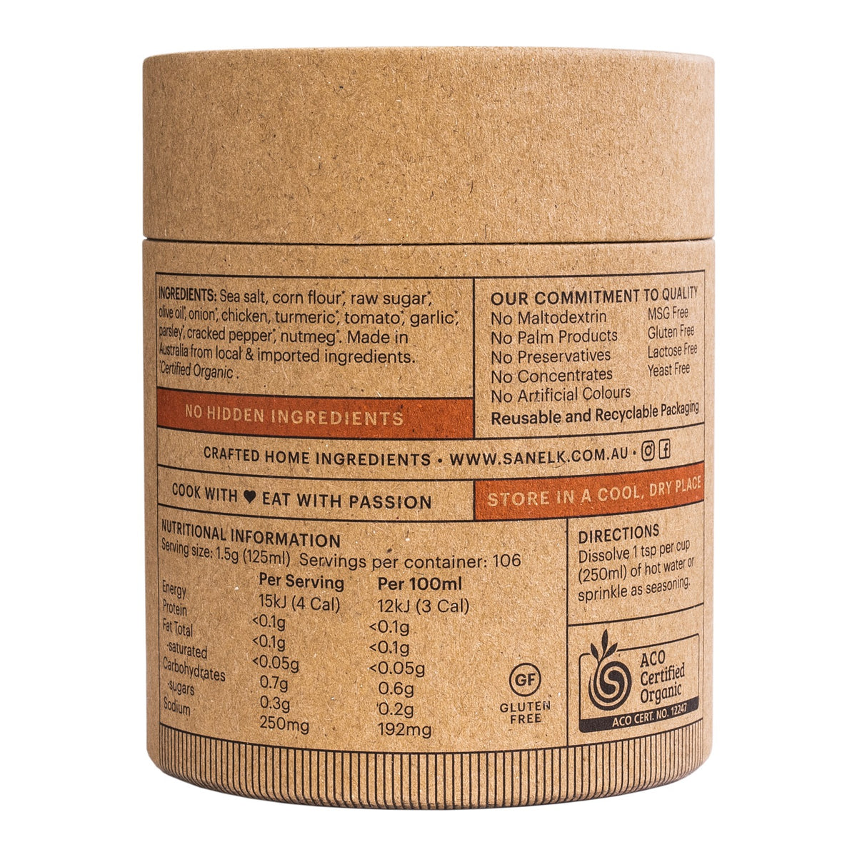 San Elk - Organic Stock Chicken 160g