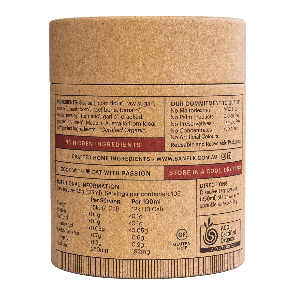 San Elk - Organic Stock Beef Bone 160g