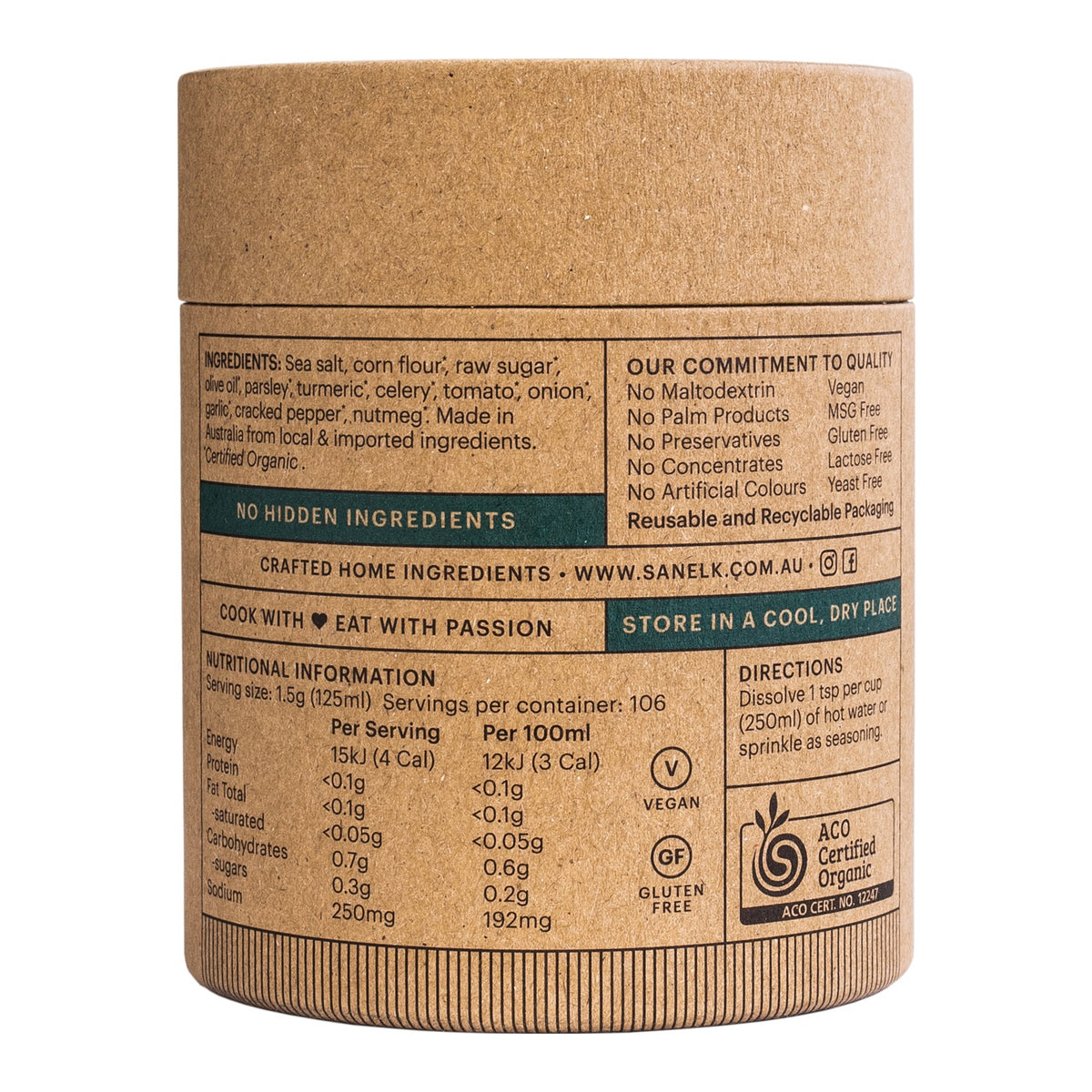 San Elk - Organic Stock Vegetable 160g