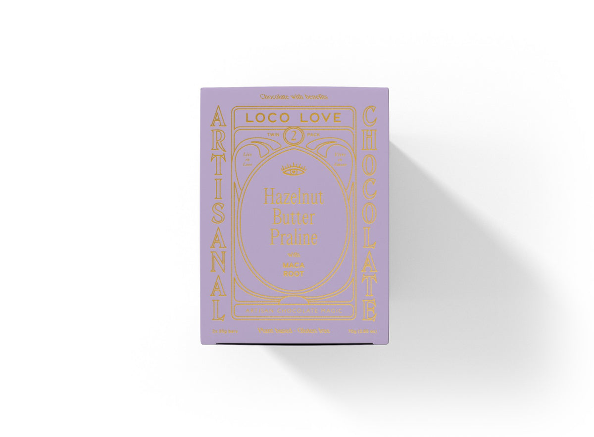 Loco Love - Hazelnut Praline Twin Pack 70g