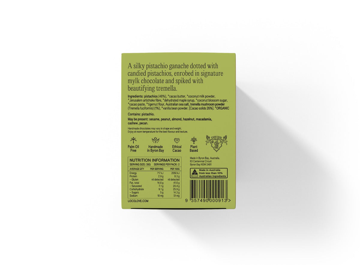Loco Love - Pistachio Mylk Praline Twin Pack 70g