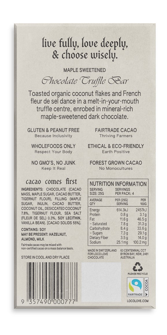 Luvio by Loco Love - Toasted Coconut & Sea Salt 90g