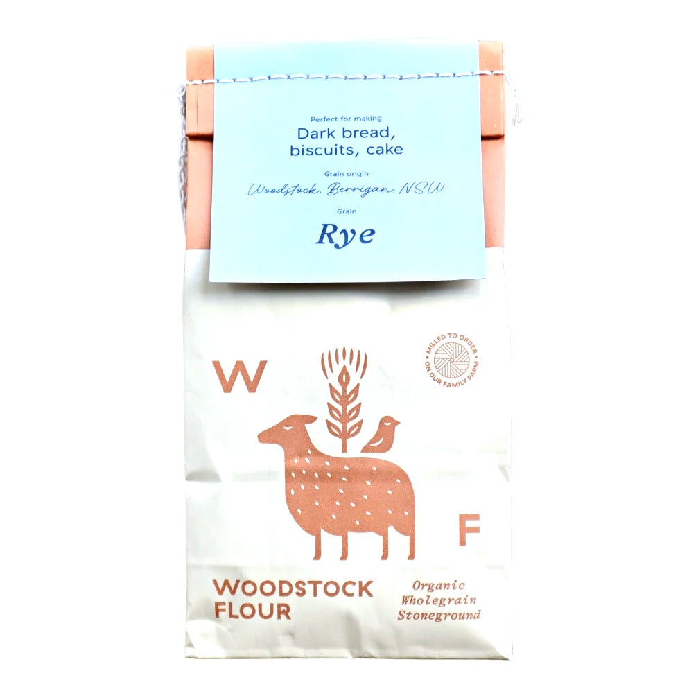Woodstock Flour - Organic Wholegrain Rye Flour 1kg