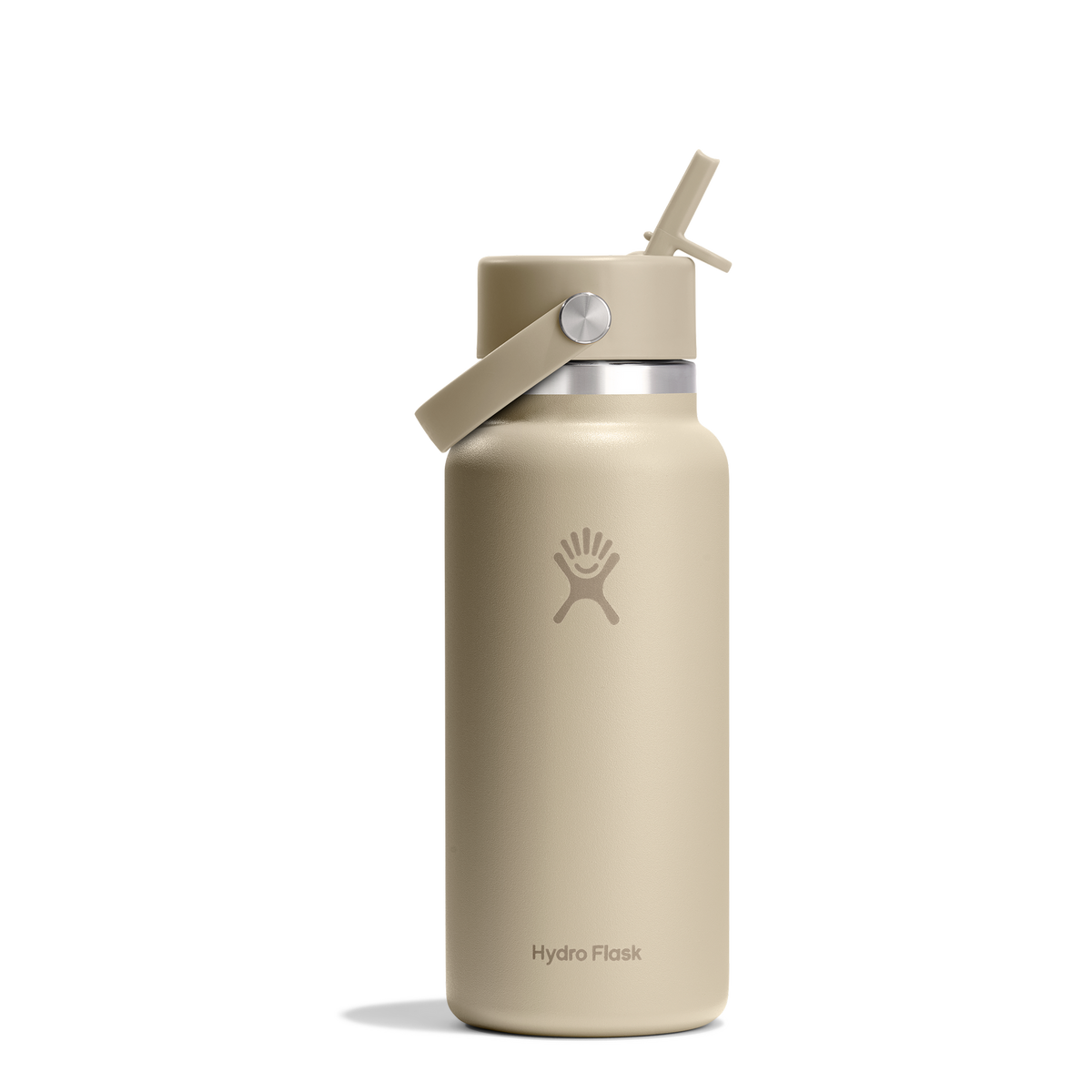 Hydro Flask - Wide Flex Straw Cap Colour: Oat Beige 32oz