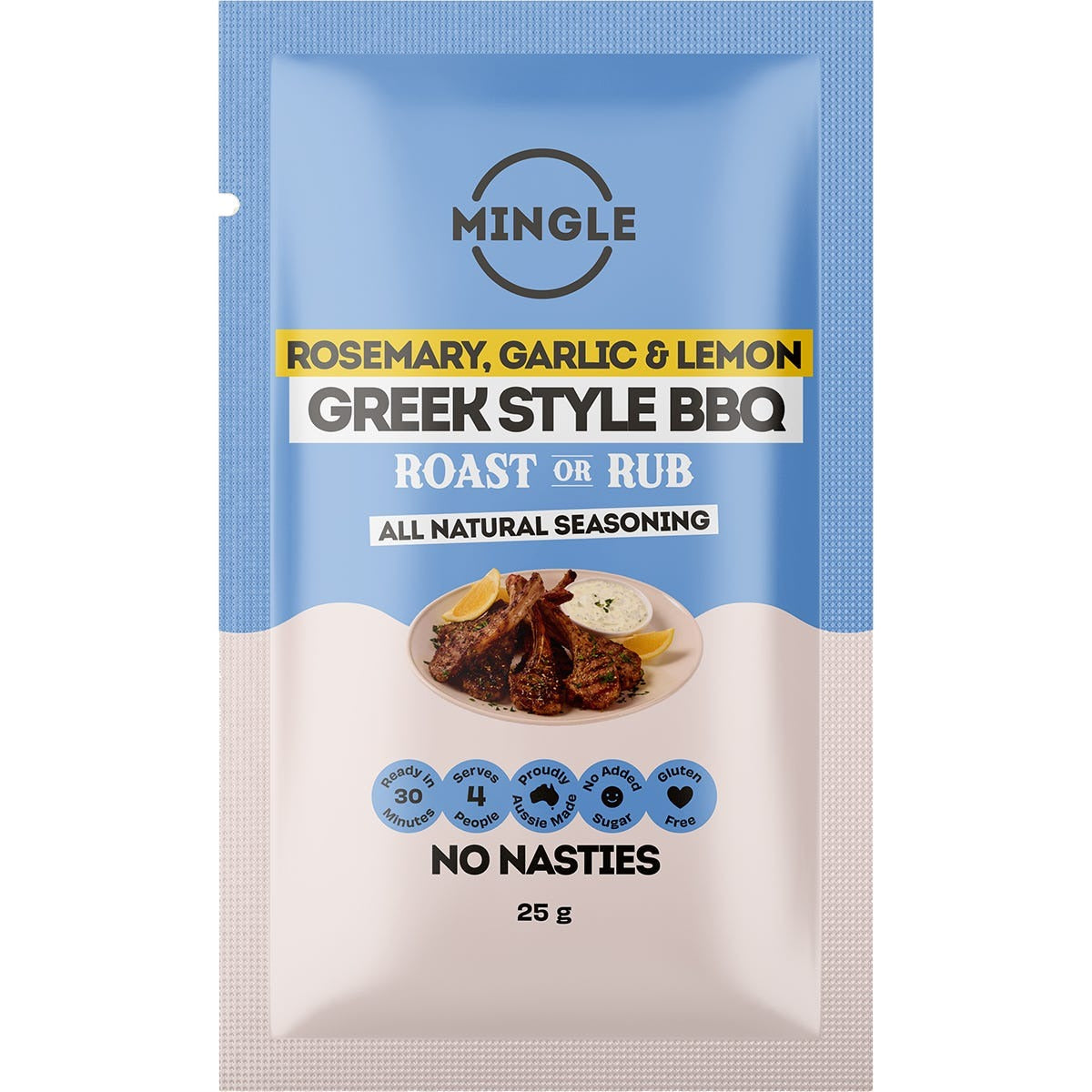 Mingle - Greek Style Roast or Rub Seasoning 25g