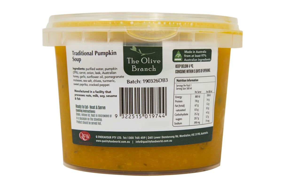 The Olive Branch - Traditional Pumpkin Soup 560ml