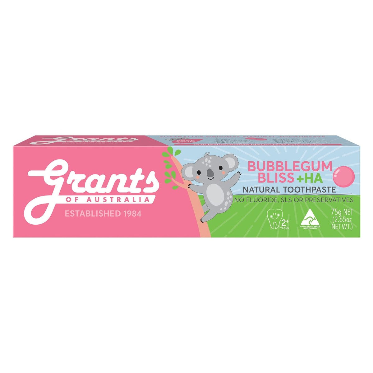 Grants - Bubblegum Bliss + HA Kids Toothpaste 75g