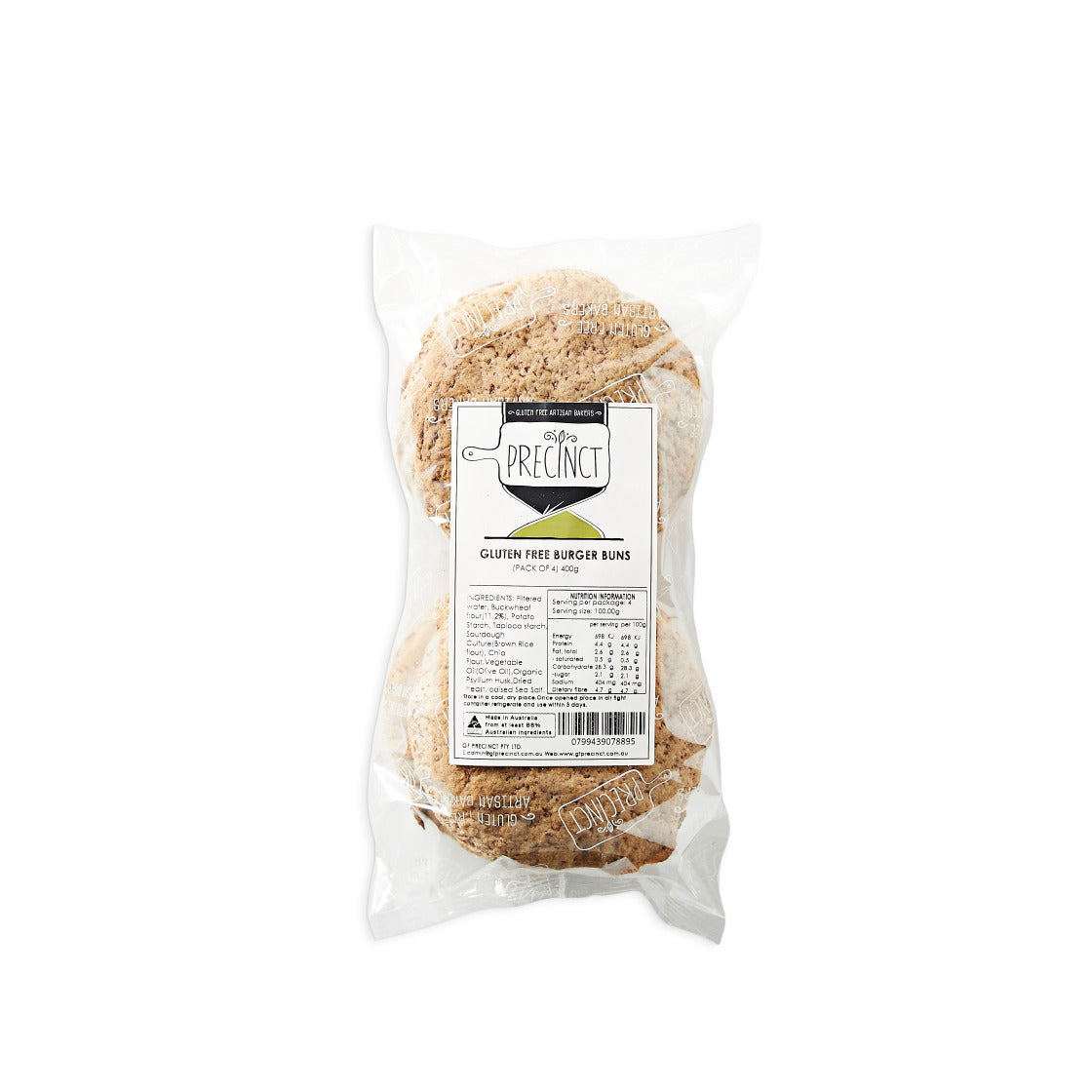 GF Precinct - Burger Buns 4 Pack 400g