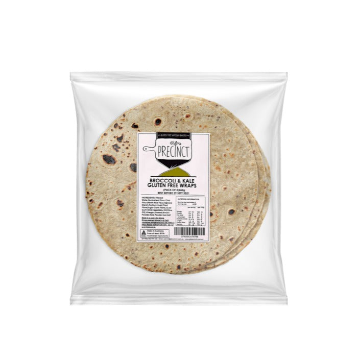 GF Precinct - Broccoli & Kale Wraps 4 Pack 260g