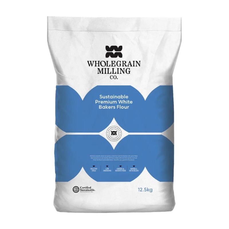 Wholegrain Milling Co - Sustainable Premium White Bakers Flour 12.5kg