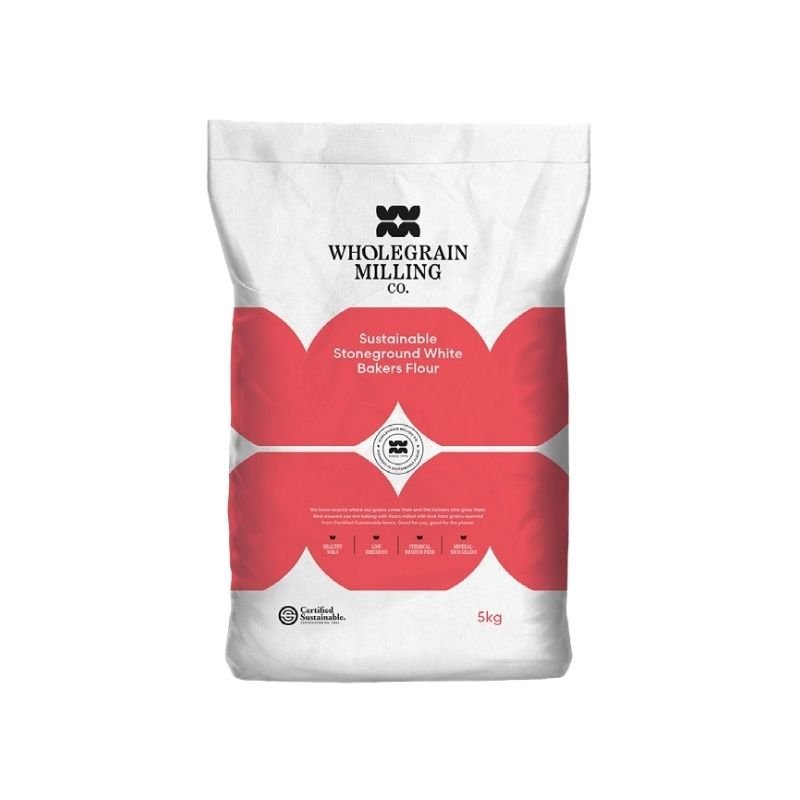 Wholegrain Milling Co - Sustainable Stoneground White Bakers Flour 5kg