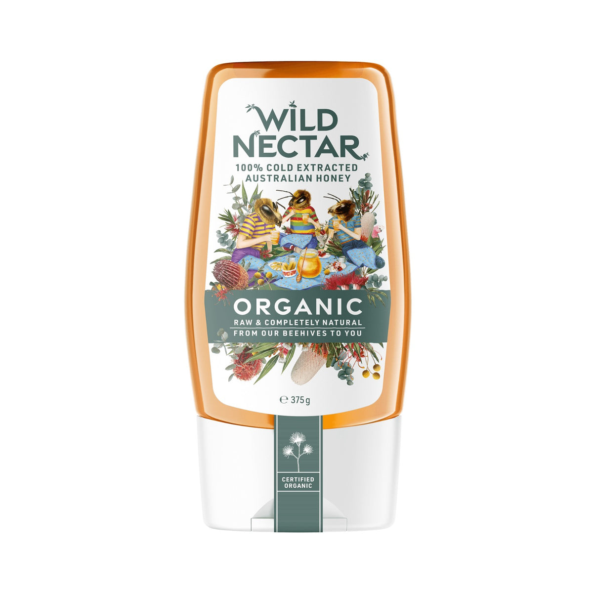 Wild Nectar - Organic Australian Honey Squeeze 375g