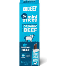 Kooee - Organic Beef Mini Snack Sticks Sea Salt 5 Pack 60g