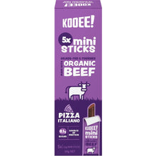Kooee - Organic Beef Mini Snack Sticks Pizza 5 Pack 60g