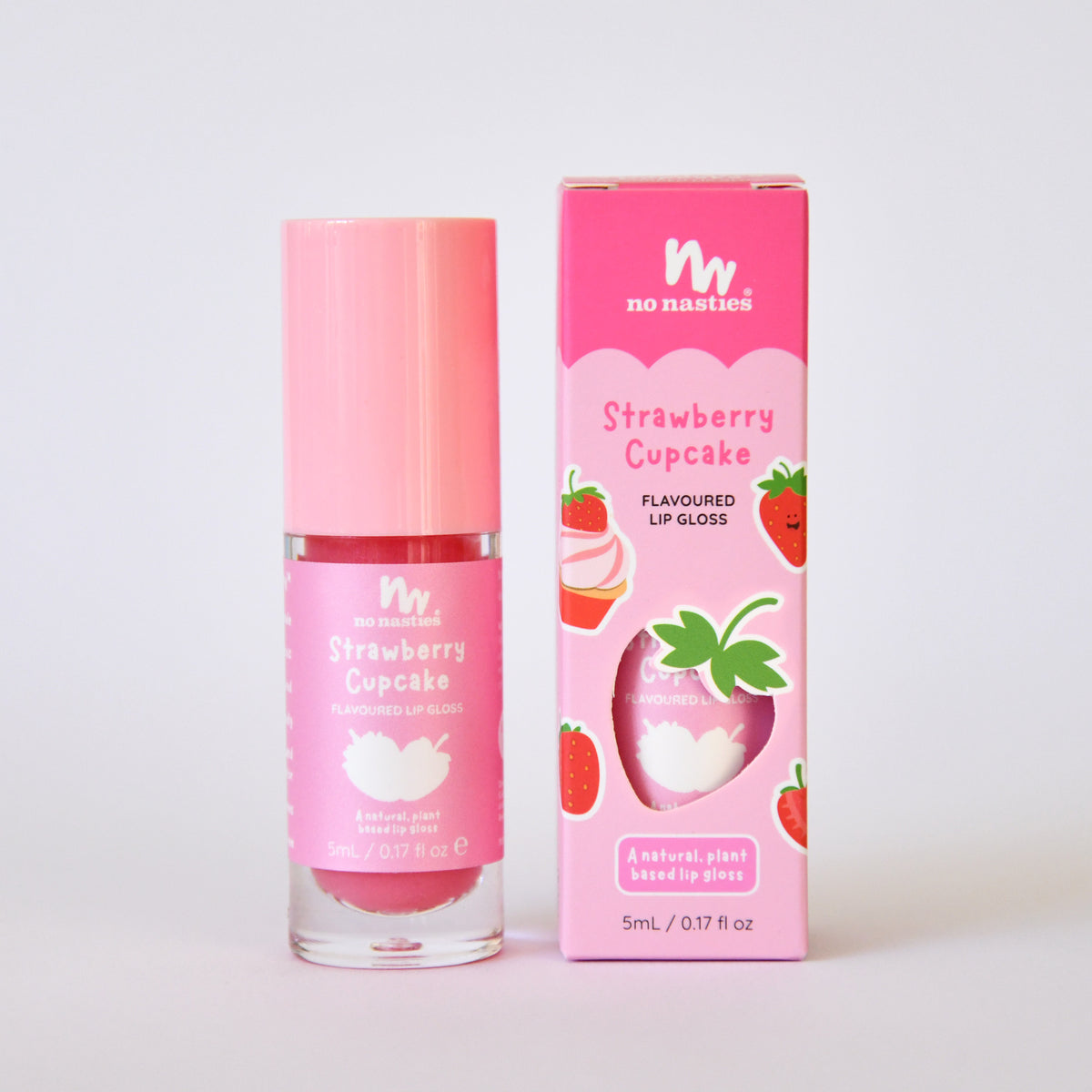 No Nasties - Kids Lip Gloss Strawberry Cupcake 5ml