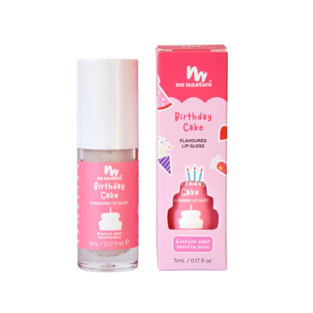 No Nasties - Kids Lip Gloss Birthday Cake 5ml