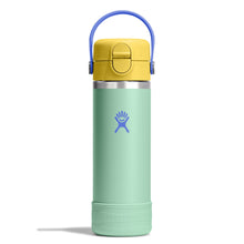 Hydro Flask - Kids Wide Mouth Covered Cap And Boot Mermaid Green 18oz