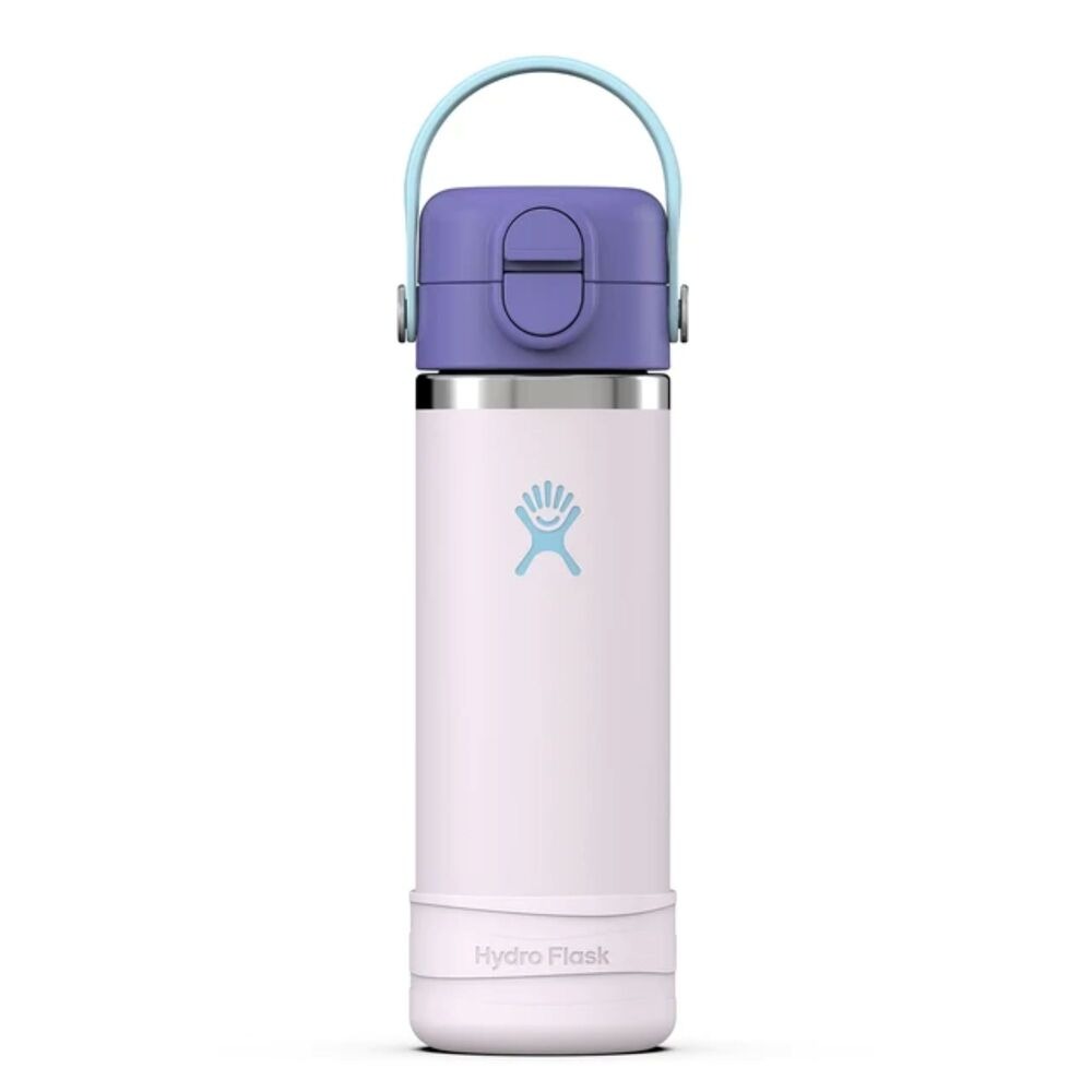 Hydro Flask - Kids Wide Mouth Covered Cap And Boot Cloud Pink 18oz