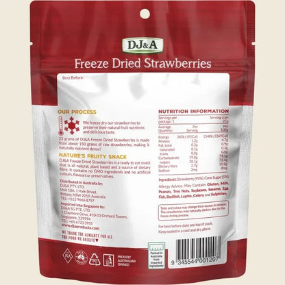 DJ&A - Freeze Dried Strawberries 25g