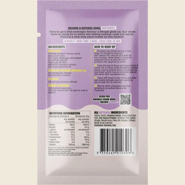 Mingle - Chow Mein Recipe Base 40g