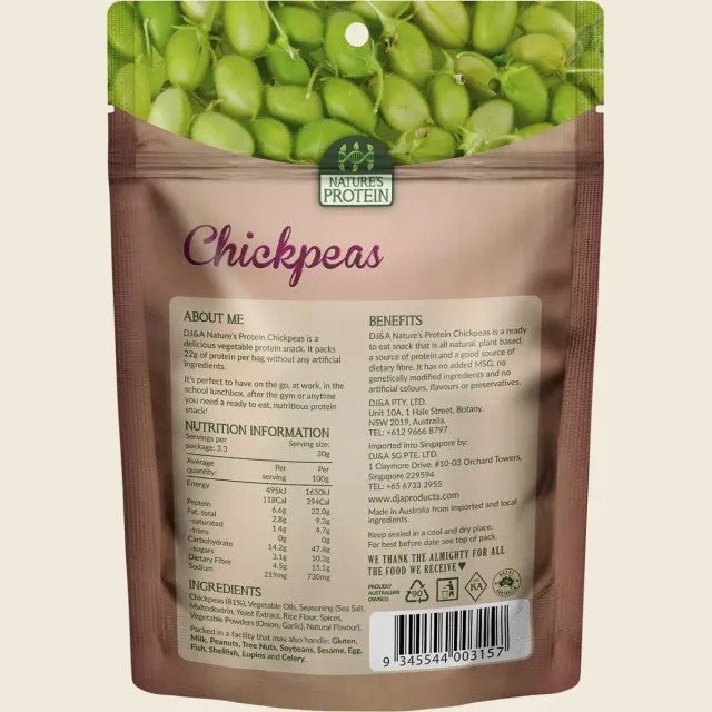 DJ&A - Nature's Protein Chickpeas 100g